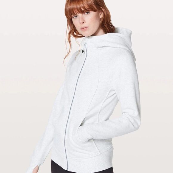 Lululemon Scuba Full-Zip Hoodie White - SOLD OUT EVERYWHERE - Size 10 - Picture 4 of 8